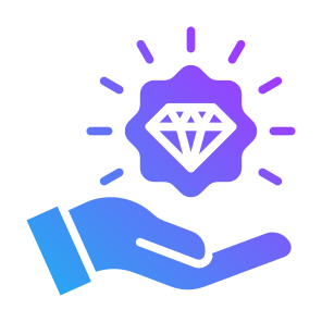 Value Proposition, Asset, Wealth, Management, Diamond, Value icon