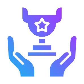 Award, Hand, Trophy, Champion, Winner icon