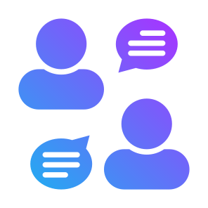 Comunications, People, Speech Bubble, Discussion, Consulting  icon