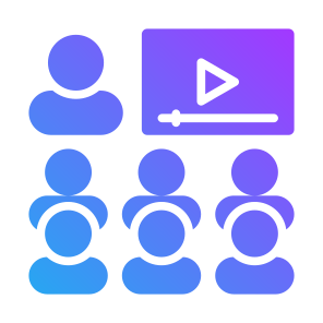 Training, Video Lesson, Video Training, People, Presentation icon