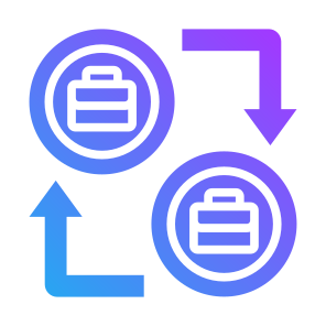 Business To Business, Commerce, Briefcase, Transfer, Transaction  icon