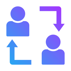 Change, Exchange, Reference, People, Networking icon