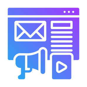 Content Marketing, Email, Marketing,  Advertising, Online Marketing icon