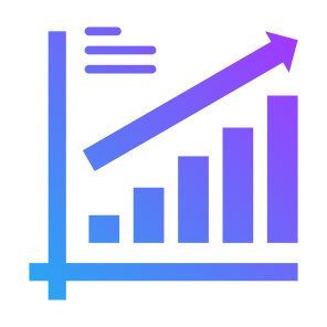 Growth, Chart, Statistics, Bar Graph, Line Graph icon