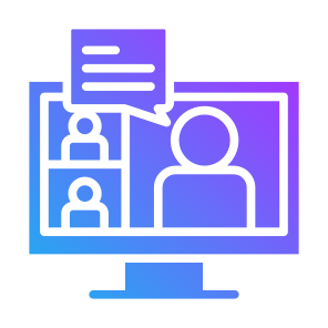 Online Communication, Online Meeting, Conference, User, Communications icon