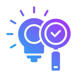 Research, Search, Magnifying Glass,  Creative, Innovation icon