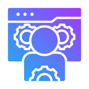 Specialist, Web, Settings, Management, Professions And Jobs icon