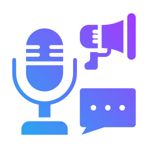 Digital Marketing, Podcast, Promotion, Advertising, Marketing, Microphone icon