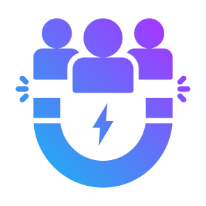 Lead Generation, Marketing, Attraction, Magnetism, Attract, User Engagement icon