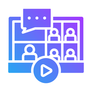 Webinar, User, Communications, Seminar, Online Learning, Online Course icon