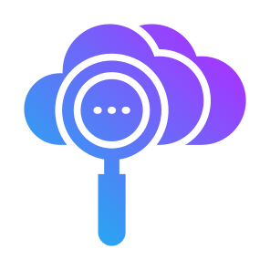 Cloud Search, Cloud, Search, Cloud Computing, Internet, Magnifying Glass icon