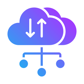 Cloud Transfer, Cloud, Data, Transfer, Network, Cloud Computing  icon