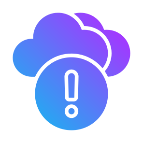 Cloud Warning, Cloud, Warning Sign, Attention, Alert, Cloud Storage icon