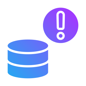 Server Warning, Server, Database, Warning Sign, Alert, Problem  icon