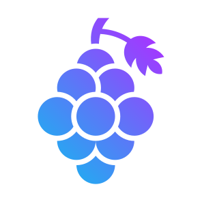 Grape, Fruit, Vegetarian, Healthy Food, Food And Restaurant icon