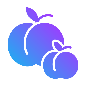 Peach, Fruit, Vegetarian, Healthy Food, Food And Restaurant icon