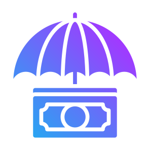 Insurance, Money, Protection, Umbrella, Payment Security icon