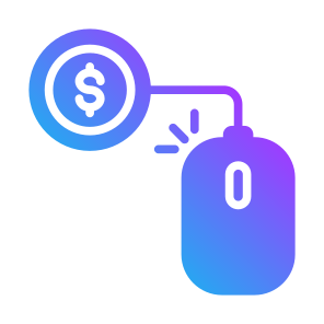 Pay Per Click, Online Payment, Computer Mouse, Money, Mouse icon