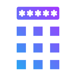 Pin Code, Password, Pin, Passkey, Security  icon