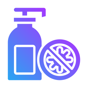 Antiseptic, Antibacterial, Hydroalcoholic, Bottle, Hand Sanitizer   icon
