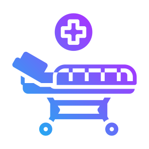 Hospital Bed, Hospital, Bed, Medical, Stretcher, Clinic, Medical Stretcher, Patient icon