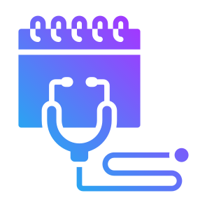 Medical Appointment, Stethoscope, Checkup, Schedule, Time And Date,   icon