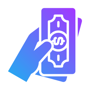 Cash, Shopping, Payment, Bill, Money, Hands And Gestures icon
