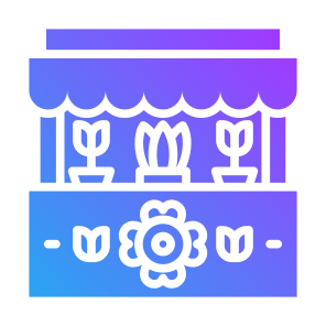 Flower Shop, Vendor, Plant, Floral, Bloom, Bouquet icon