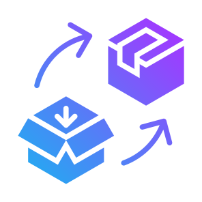 Packaging, Box, Wrap, Open, Product, Delivery  icon