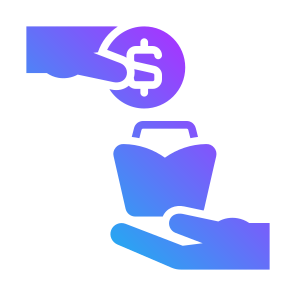 Purchase, Shopping, Money, Retail, Payment, Bag icon