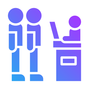 Queue, People, Wait, Service, Line, Order  icon