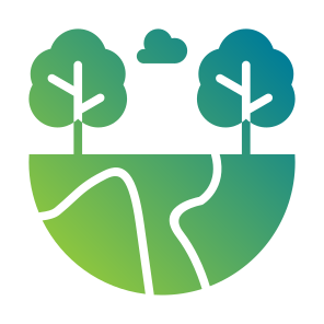Green Earth, Forest, Sustainable, Nature, Tree, World, Planet Earth icon