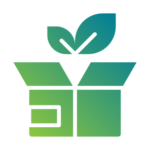 Organic Product, Go Green, Eco Friendly, Organic, Package, Plant, Box icon
