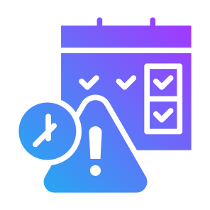Due Date, Time, Date, Clock Time, Deadline, Signaling, Calendar, Caution icon