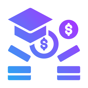 Funding, Student, Money, Cost, Scholarship icon