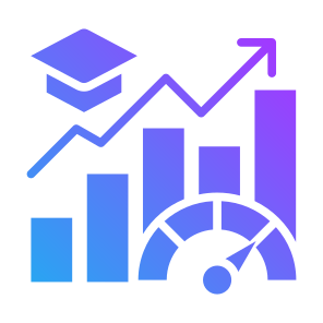 Performance, Student, Indicator, Growth, Statistics icon