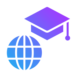 Student, Global, Worldwide, Study, International icon