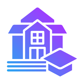 University, Building, Graduation Cap, Government, Institution icon