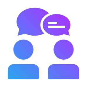 Interpersonal Relationship, Communication, Talk, Conversation, Consultant icon