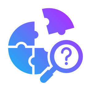 Problem Analysis, Analysis, Identification, Puzzle, Solution icon