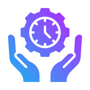 Time Management, Clock, Gear, On Time, Efficiency  icon