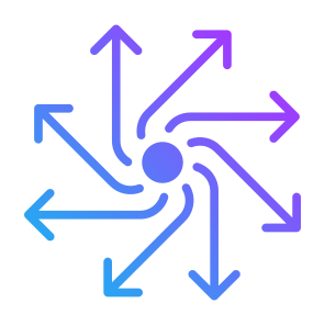 Versatility, Arrows, Direction, Develop, Orientation  icon