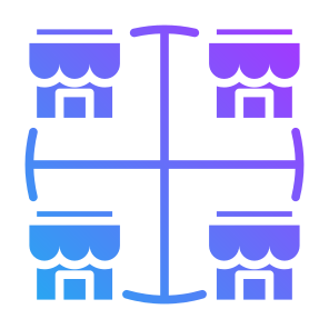 Segmentation, Market, Store, Segment  icon