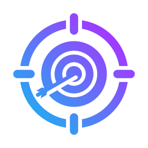 Targeting, Target, Marketing, Aim, Objective icon