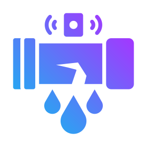 Leak Detector, Warning,  Industry, Leakage,  Flood, Sensor, Wireless icon