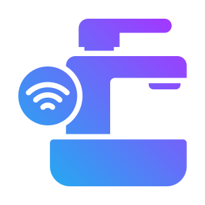 Sink, Washbasin, Bathroom,  Water Tap, Sensor, Wireless, Smart Home icon