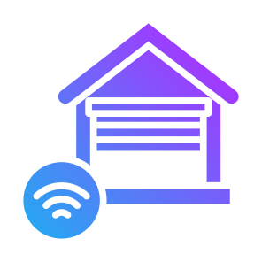 Smart Garage, Garage,  Wireless, Connection, Sensor, Smart Home, Automation icon