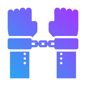 Arrest, Handcuffs, Criminal, Justice, Hands icon