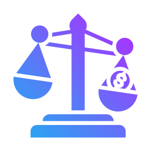 Justice Law, Dollar, Justice Scale, Corruption, Unbalanced, Law, Justice icon
