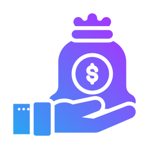 Money Bag, Currency, Cost, Hand Gesture, Money  icon